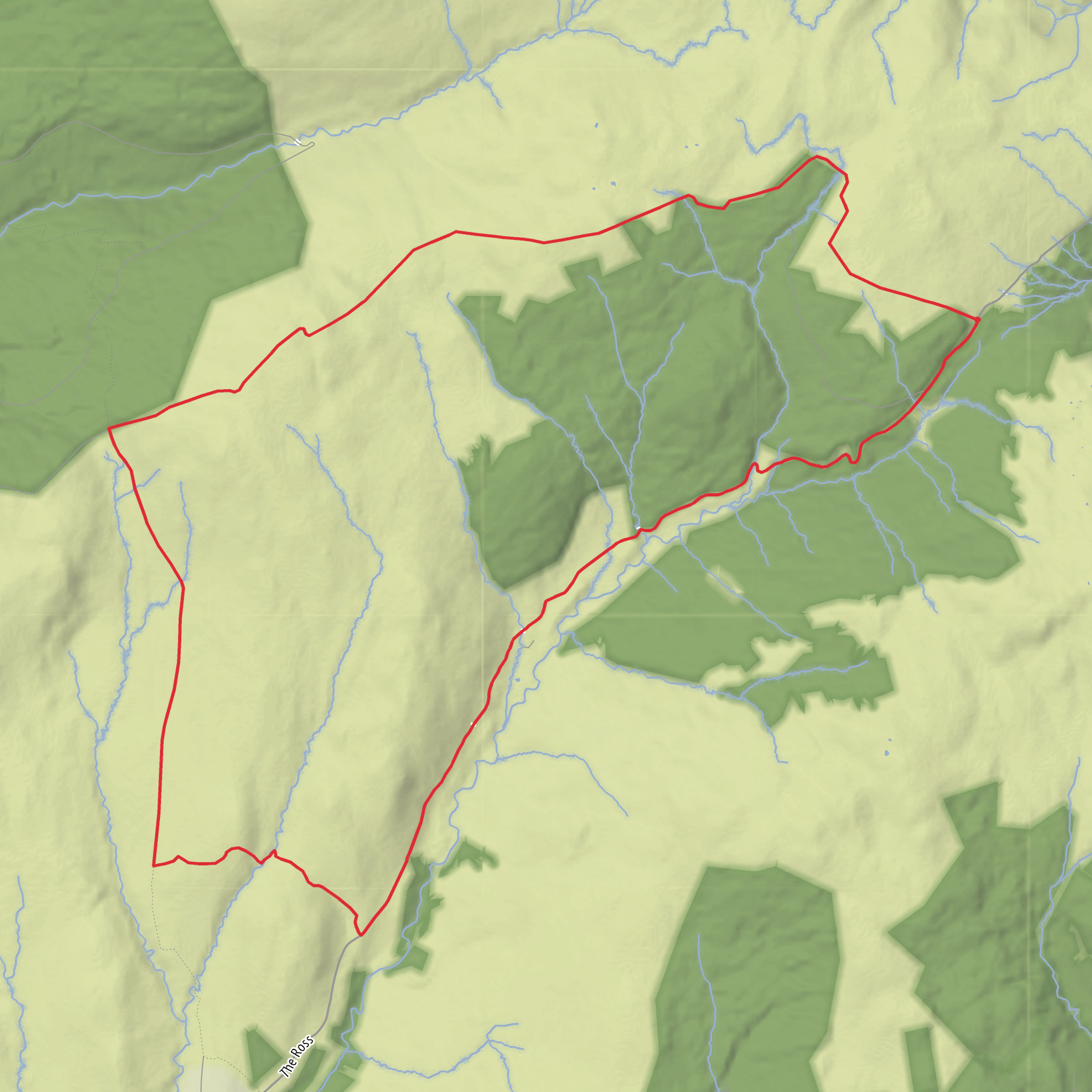 Burican Hill, Cnoc Shieveina and Cnoc a' Chapuill Loop mobile static map