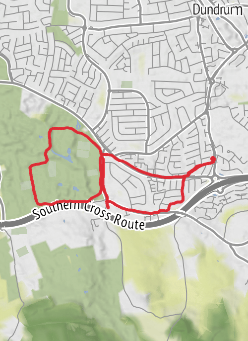 Hike from Dublin mobile static map