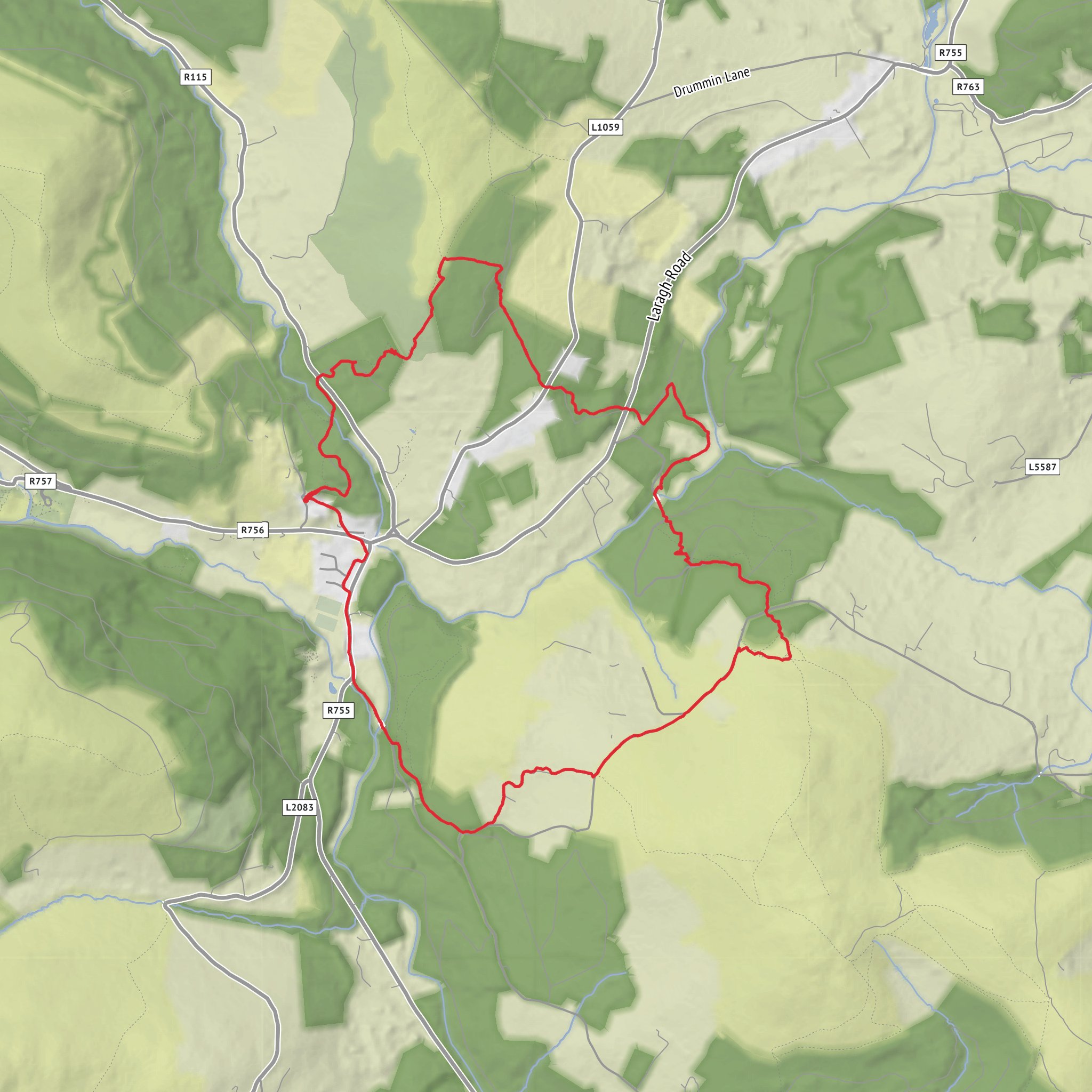 St Kevins Loop mobile static map