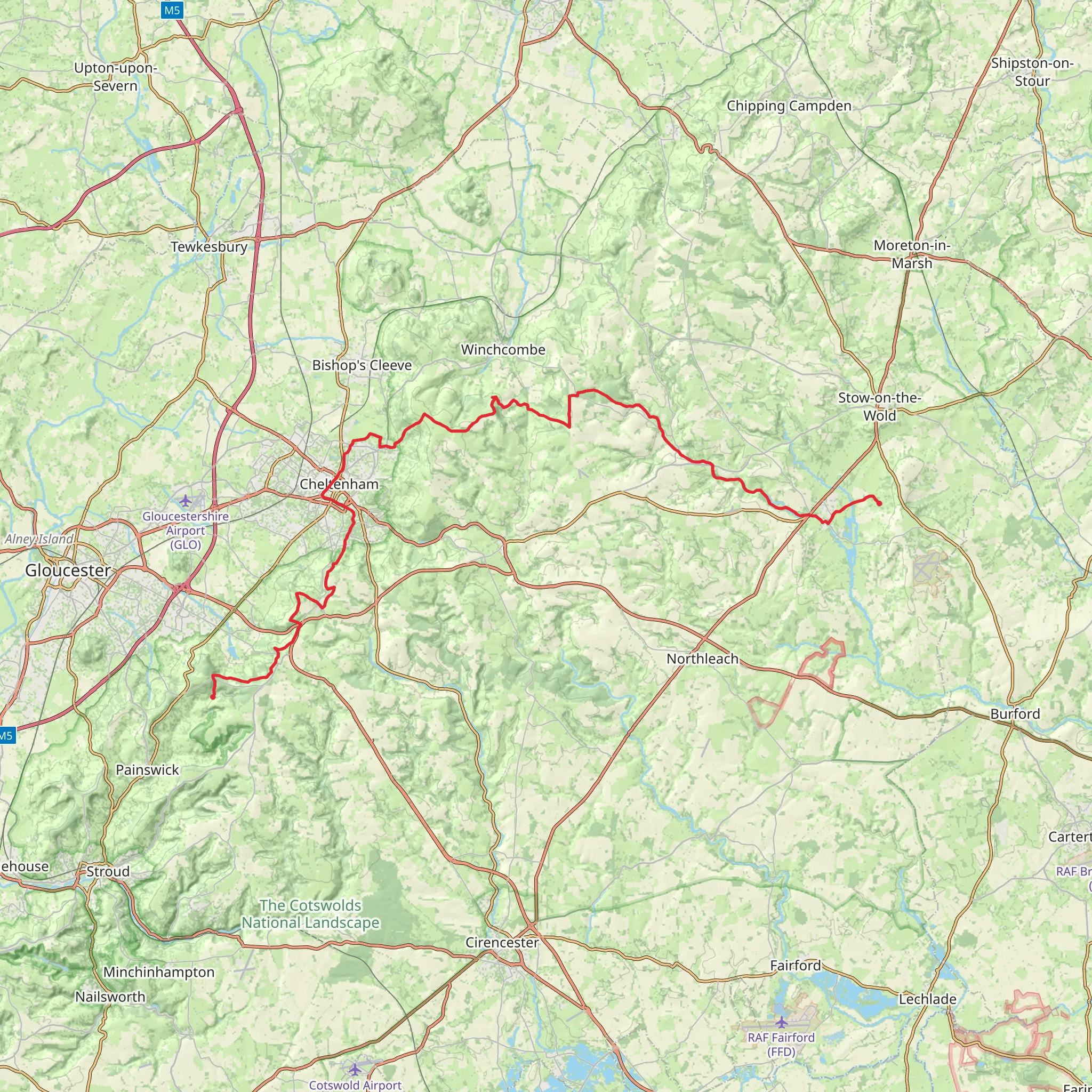 Gustav Holst Way mobile static map