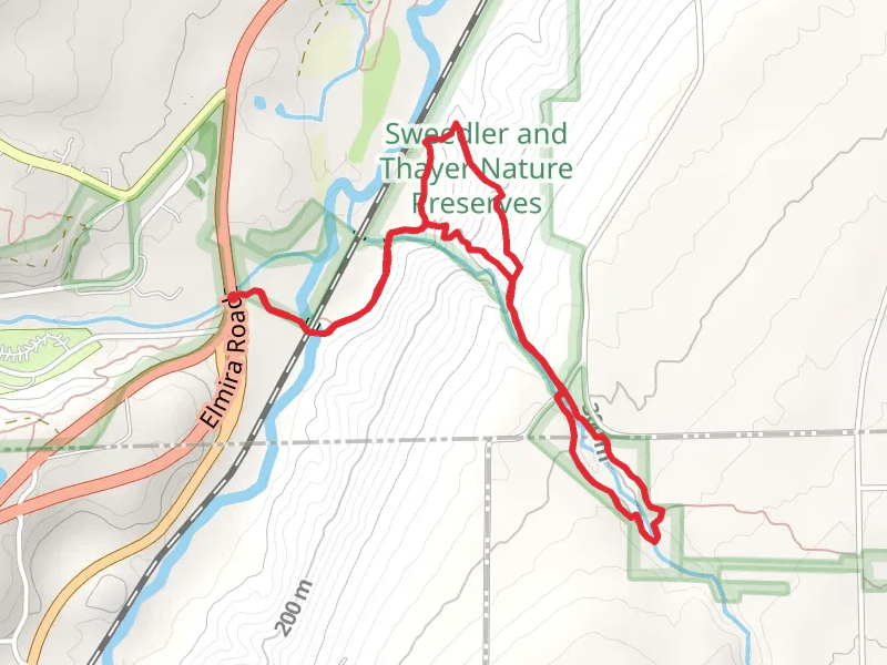 Lick Brook Loop Trail from Elmira Road