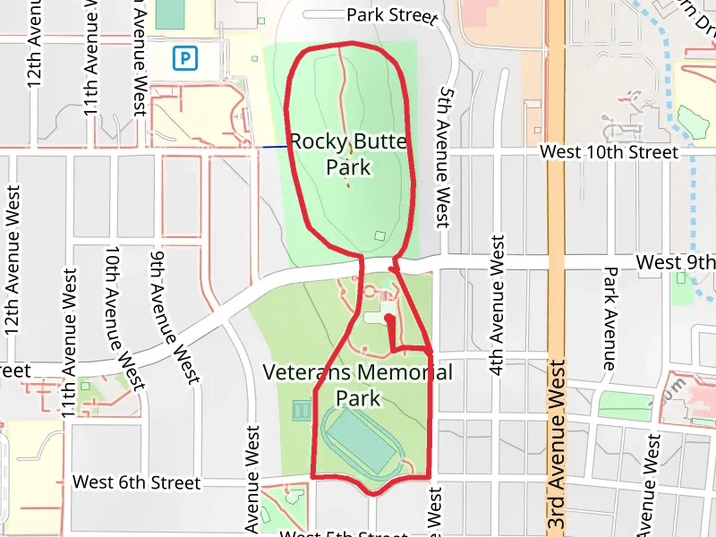 Veterans Memorial Park Loop