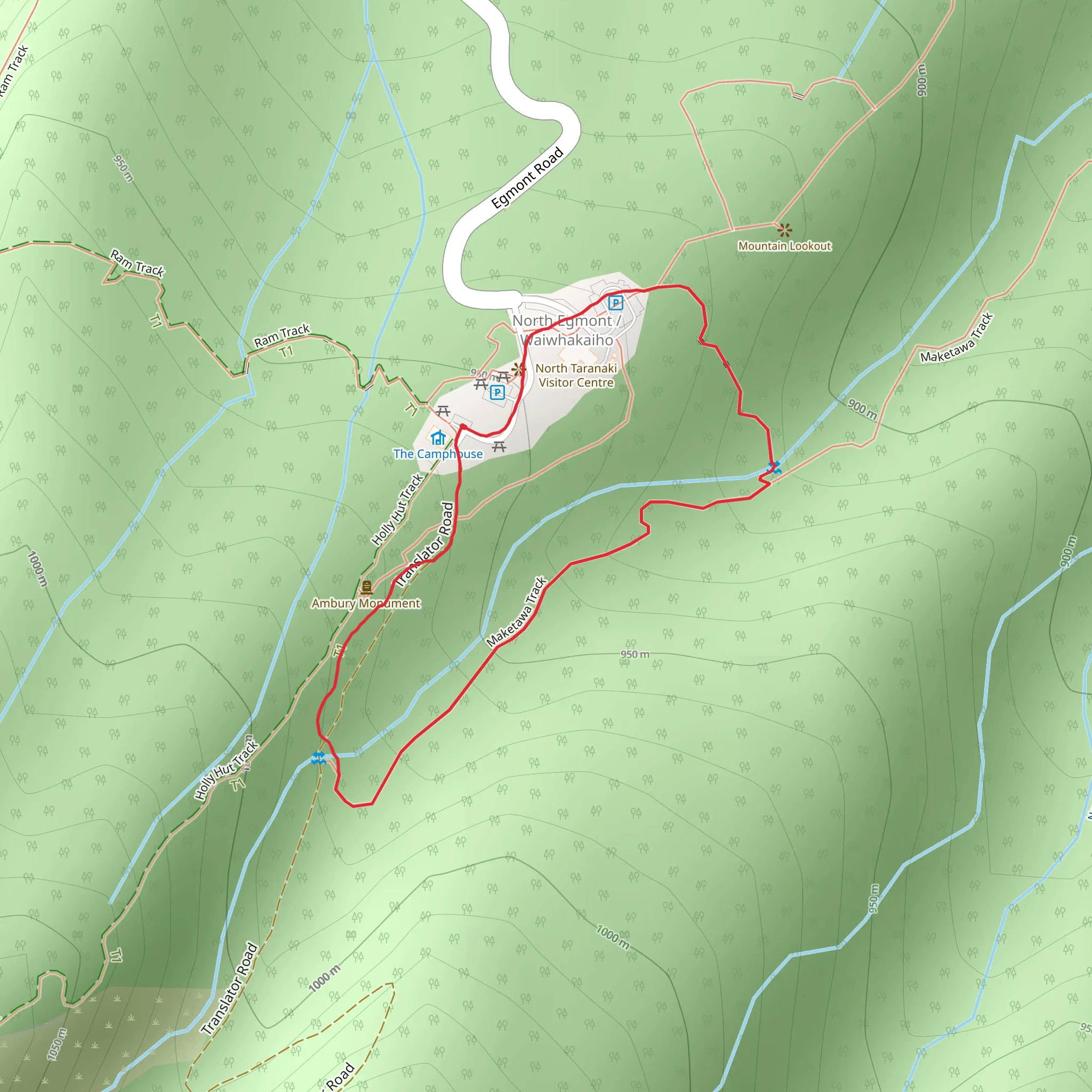 Ngatoro Loop Track mobile static map