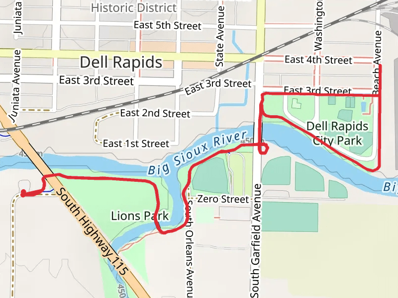 Dell Rapids Recreational Loop Trail - Phase 1 and 2