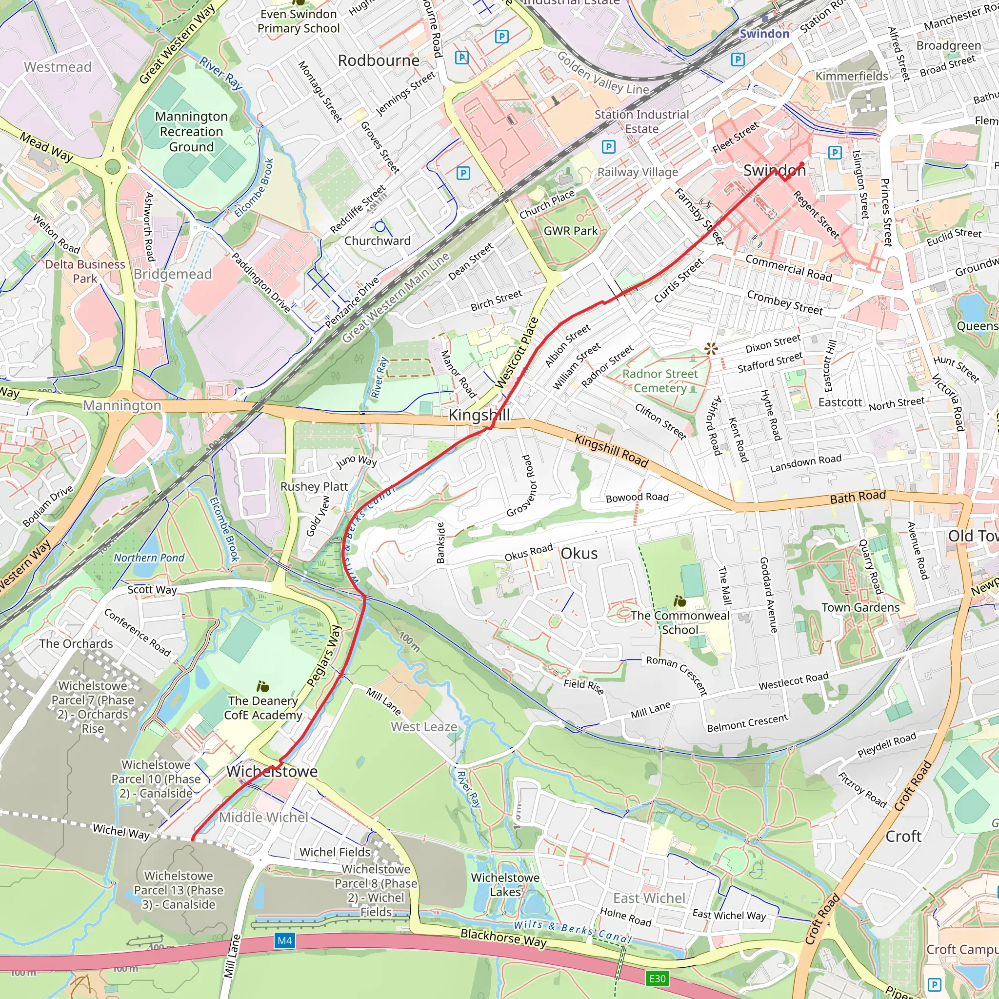 Wilts and Berks Canal Walk mobile static map
