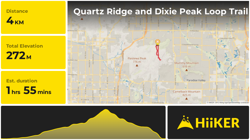 Quartz Ridge and Dixie Peak Loop Trail | Maricopa County | Arizona