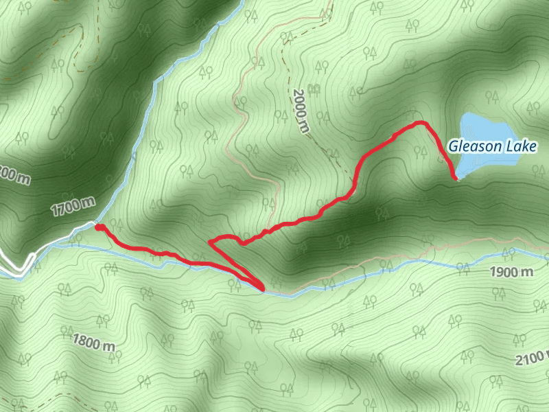 Gleason Lake Trail via Willow Creek Trail