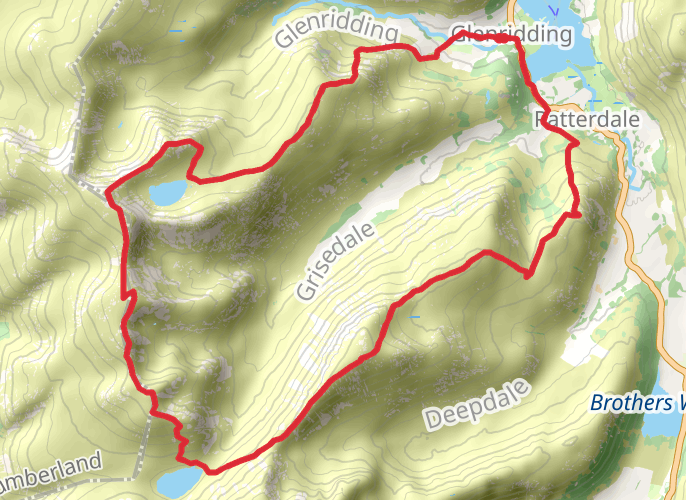 Grisedale Round mobile static map