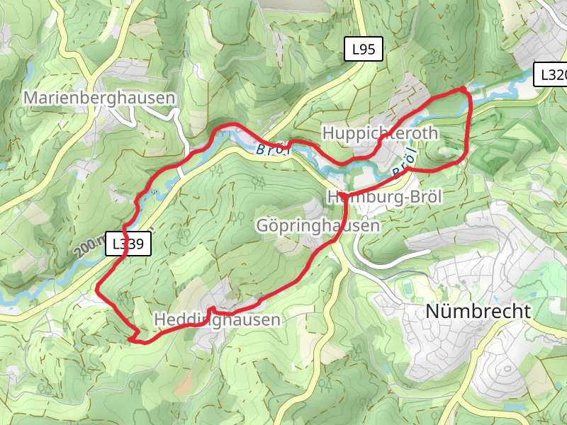 River Brol, Grunthal and Schloss Homburg Loop