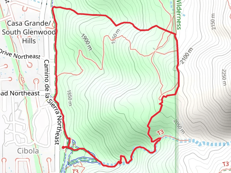 Foothills Trail and Piedra Lisa Arroyo Loop