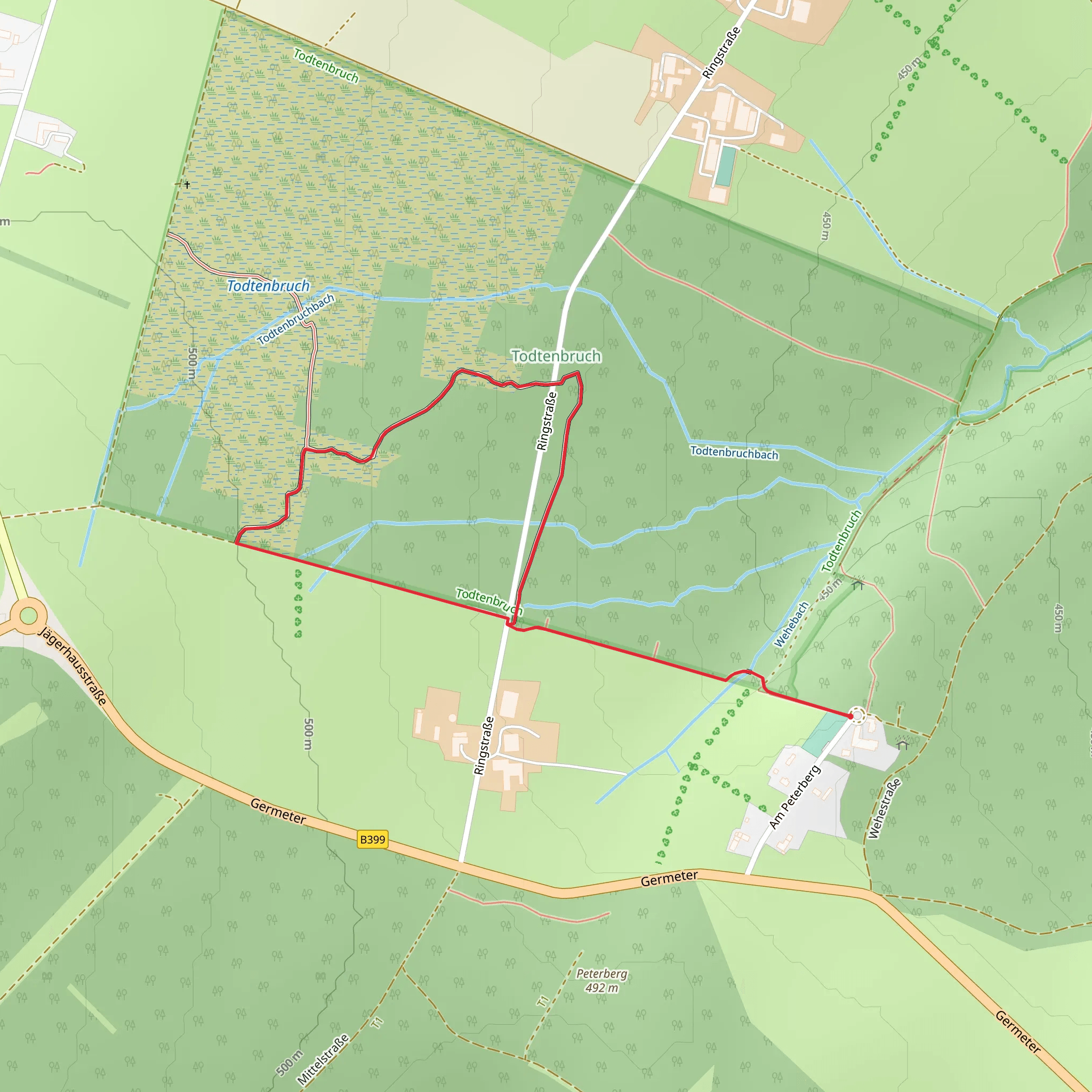 Moor Route Loop mobile static map