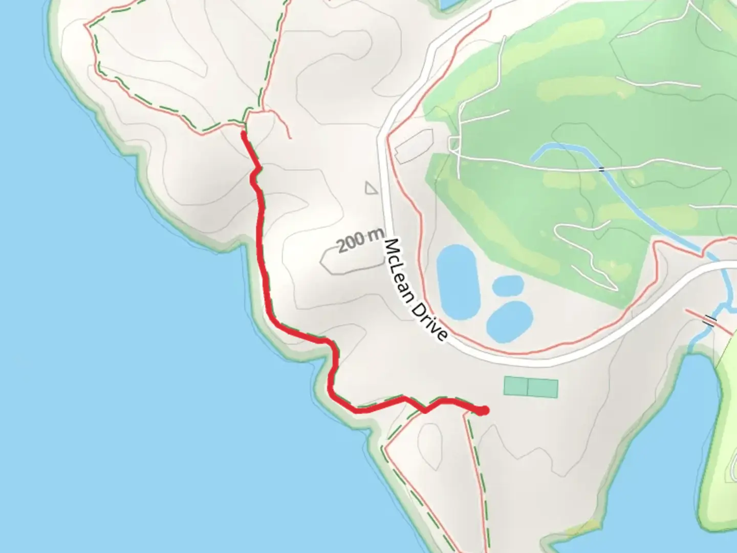 An image depicting the trail Beach Trail - Yellow Trail and its surrounding area.