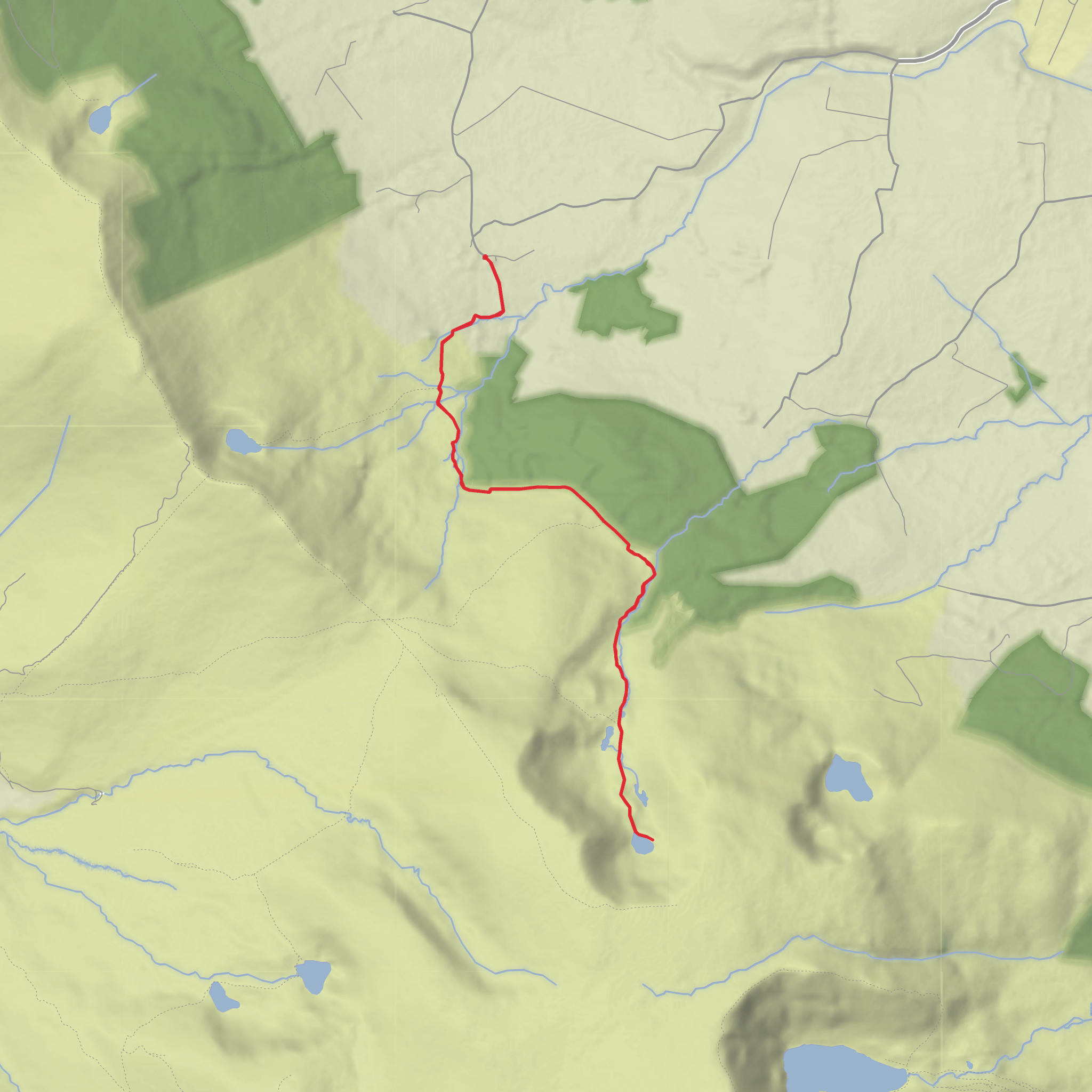 Coum Larthar Loughs mobile static map
