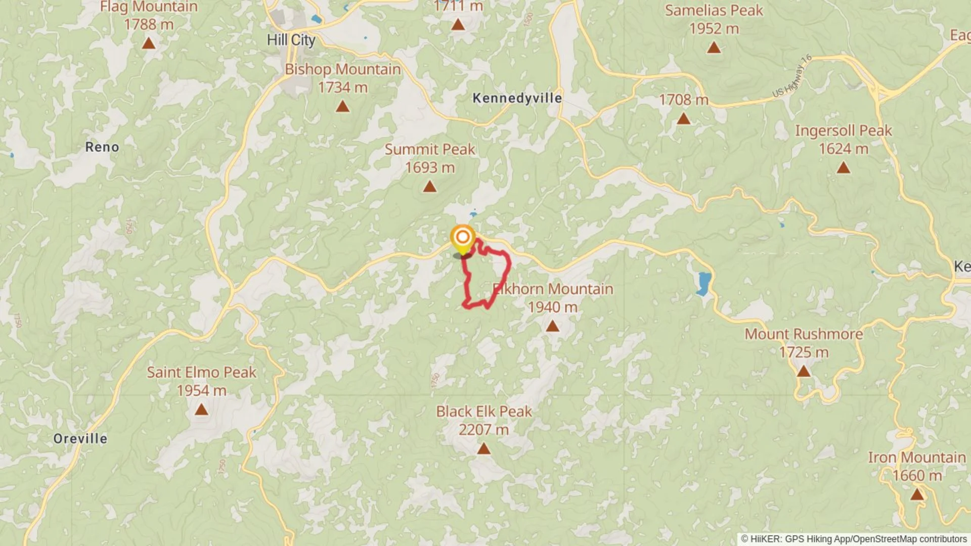 An image depicting the trail Willow Creek Loop Trail and its surrounding area.
