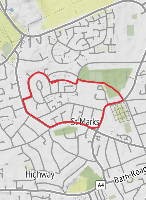 Hike from Maidenhead mobile static map