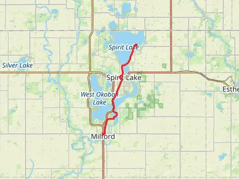 Iowa Great Lakes Trail Point to Point