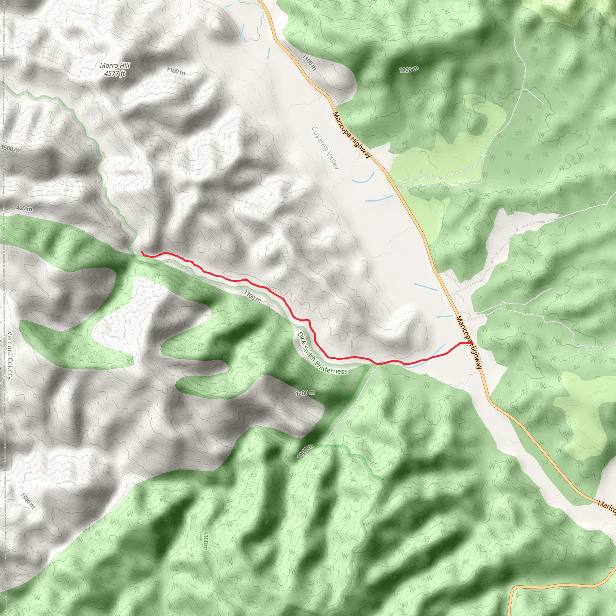 Tinta Creek Forest via Route 7N04A mobile static map