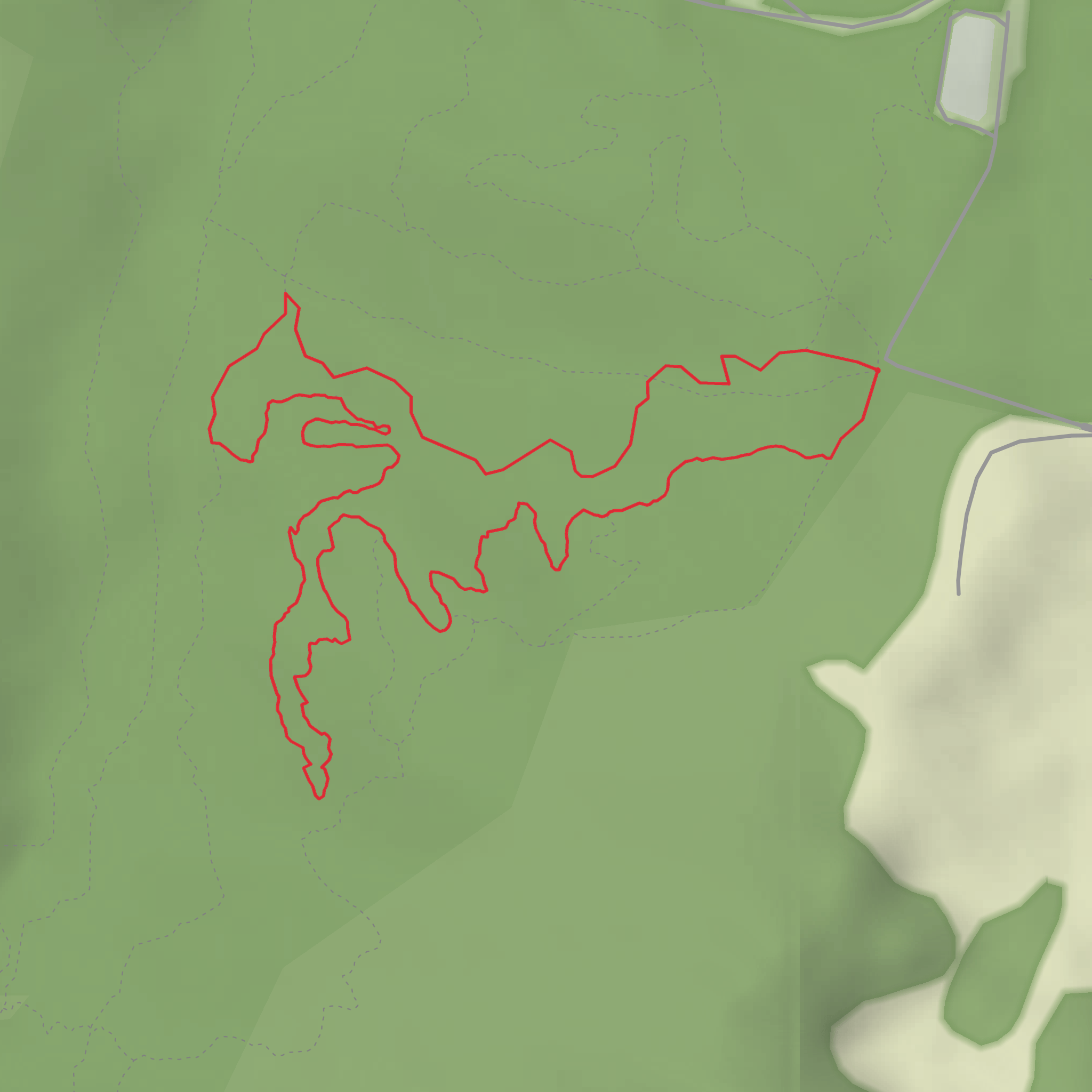 Crooked Rock Trail mobile static map