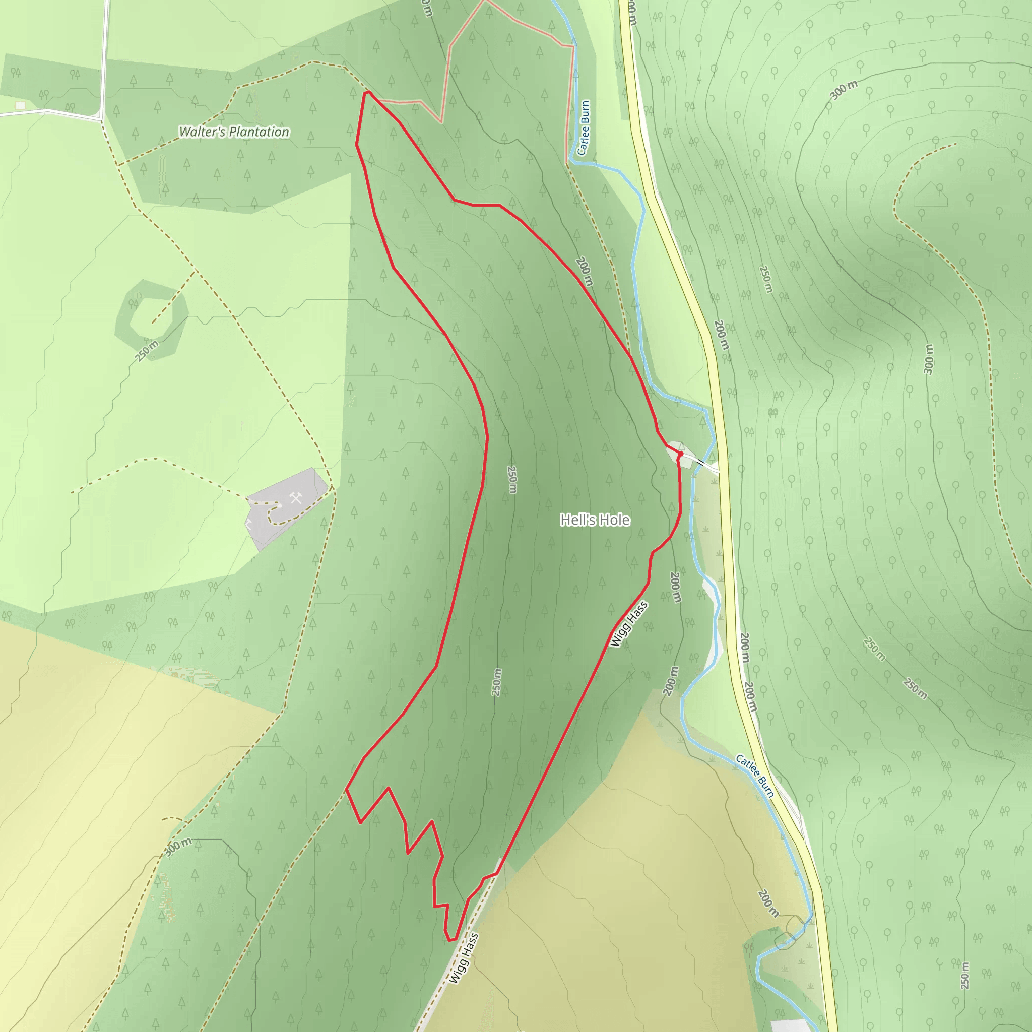 Cauldron Loop Trail from Wolfelee mobile static map