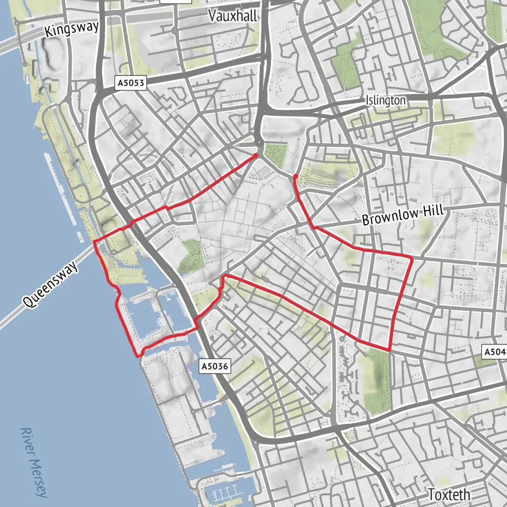 Exploring Liverpool City Centre mobile static map