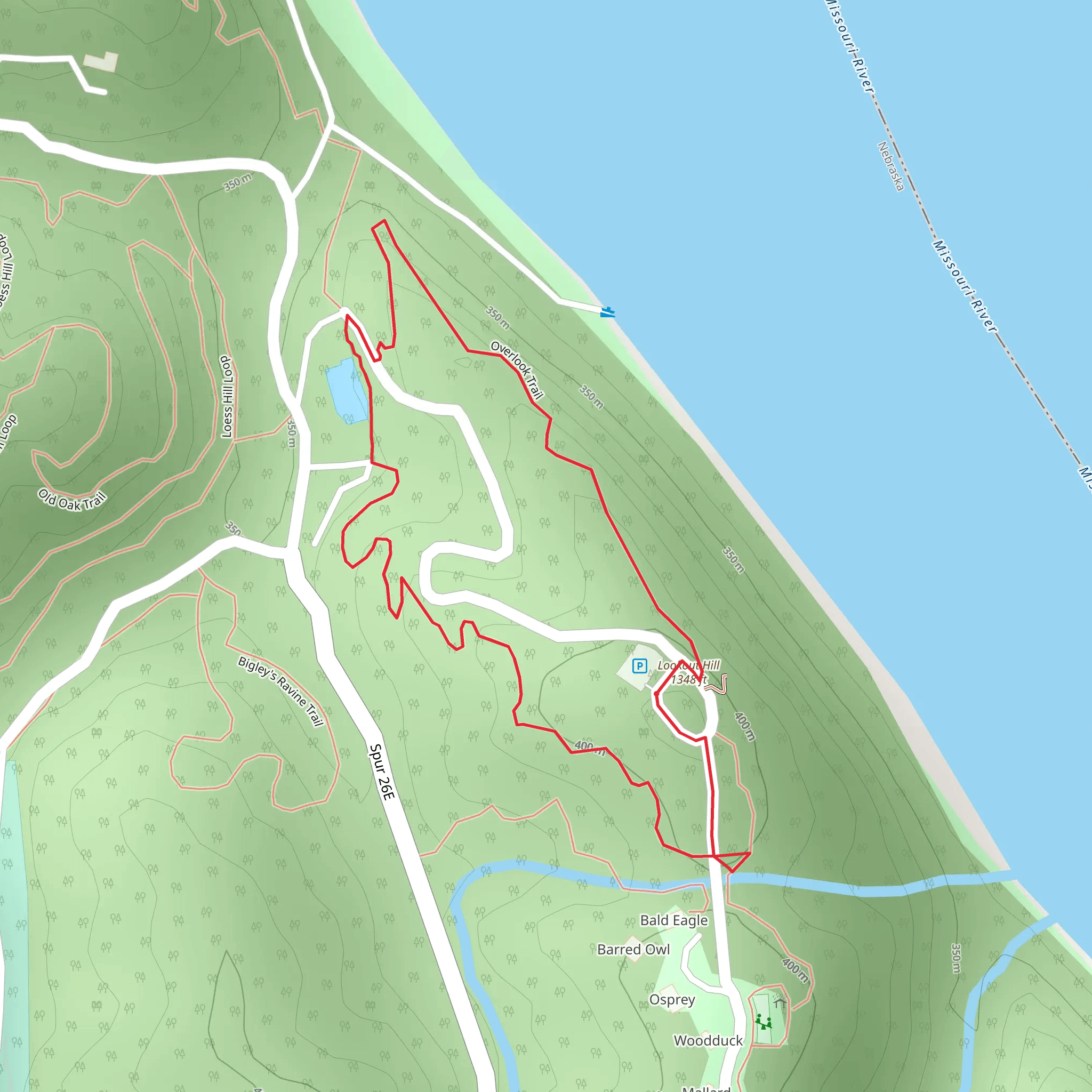 Lookout Hill Loop mobile static map