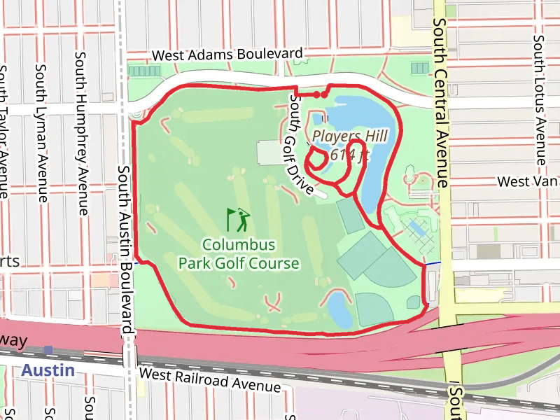 Columbus Park Golf Course Loop