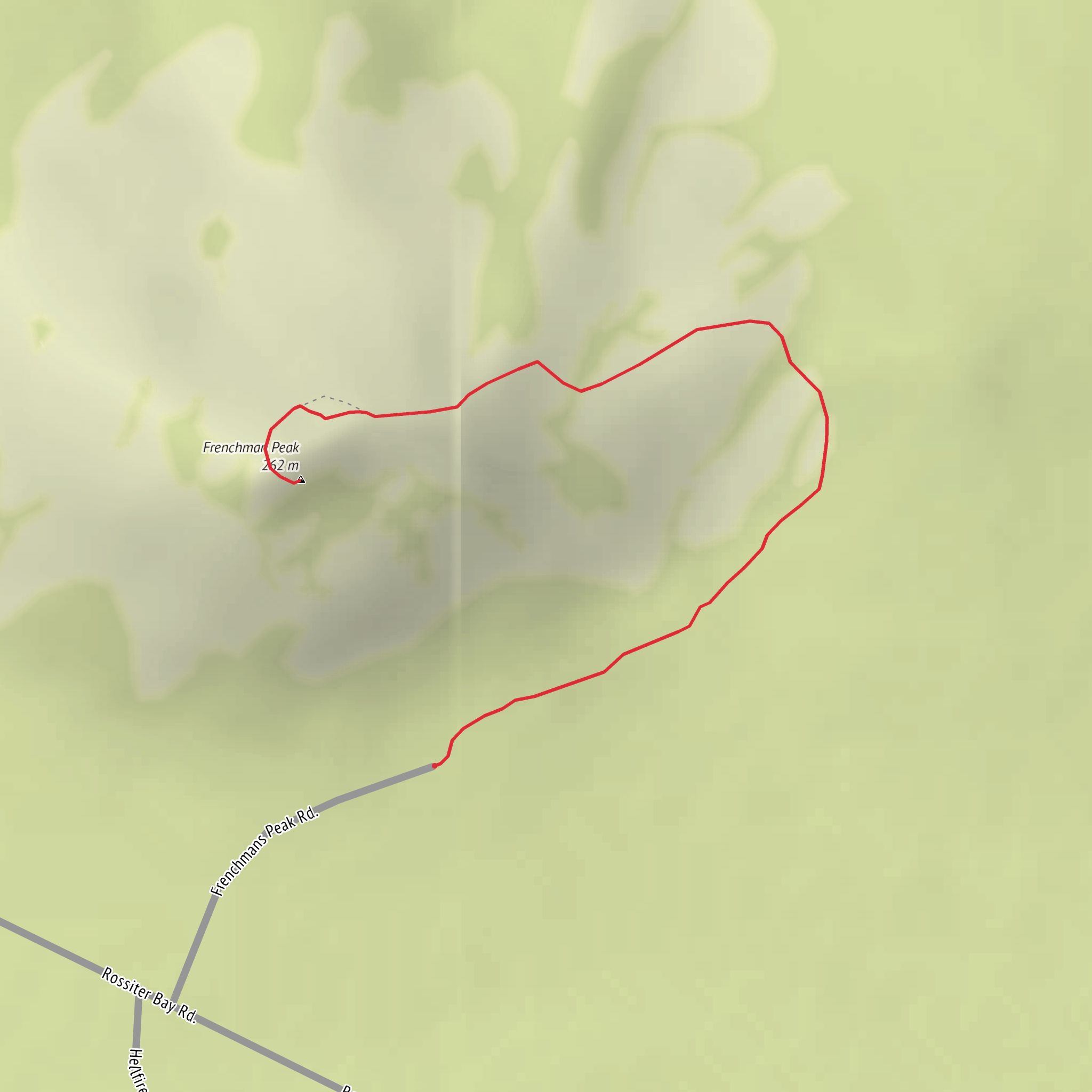 Frenchman Peak mobile static map