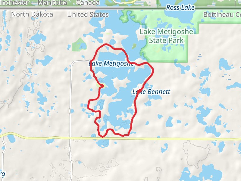 Lake Metigoshe Loop Path