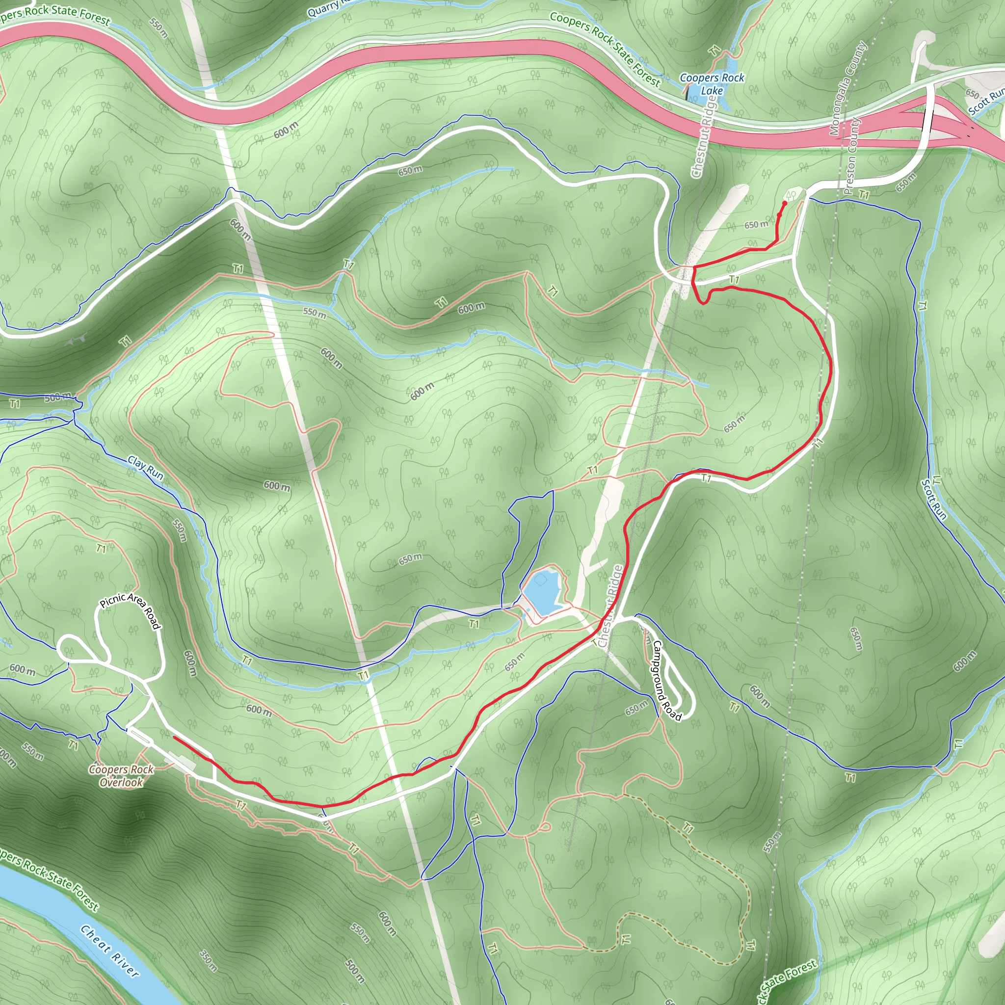 Roadside Trail mobile static map