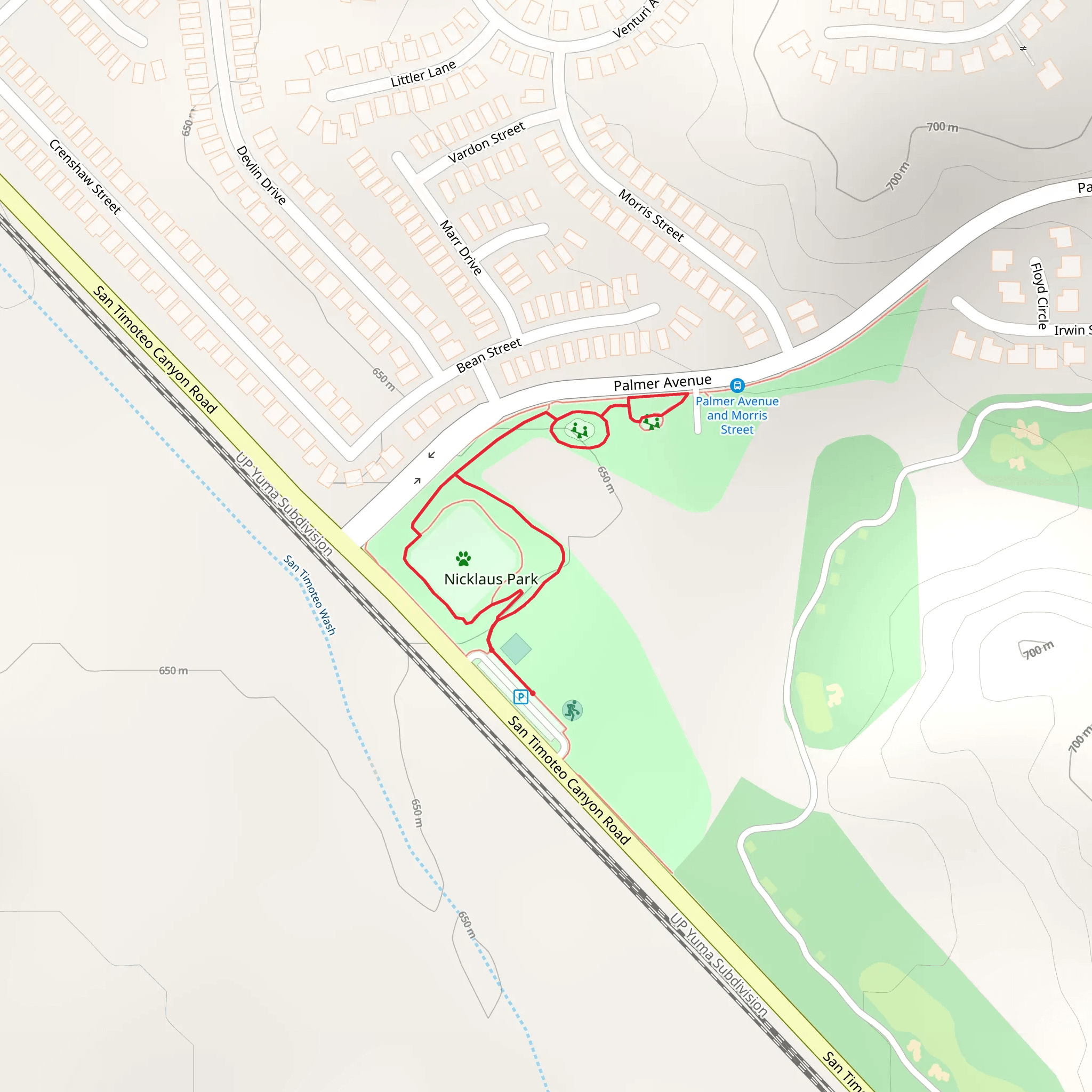 Nicklaus Park Loop mobile static map