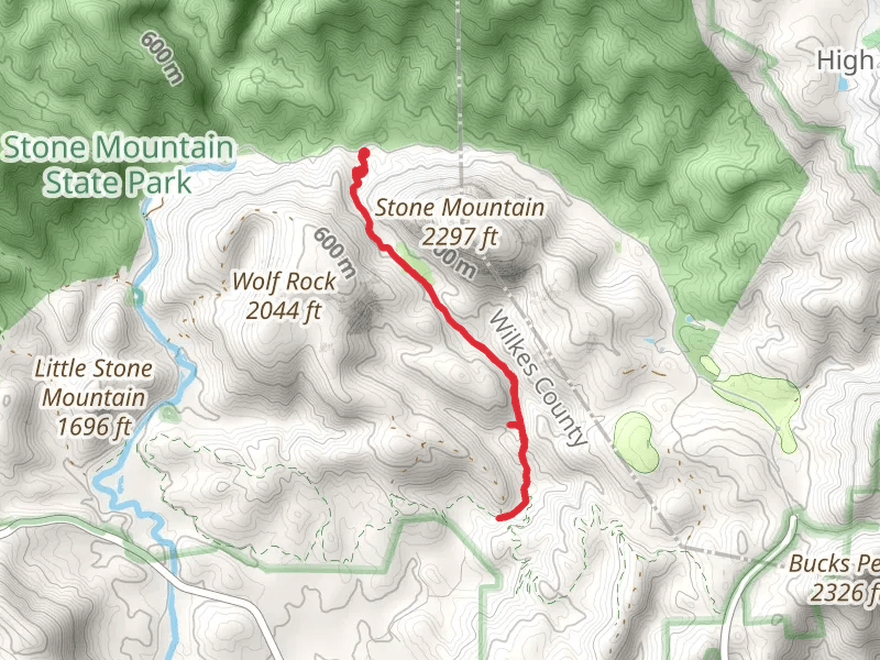 Middle Falls - Lower Falls Trail