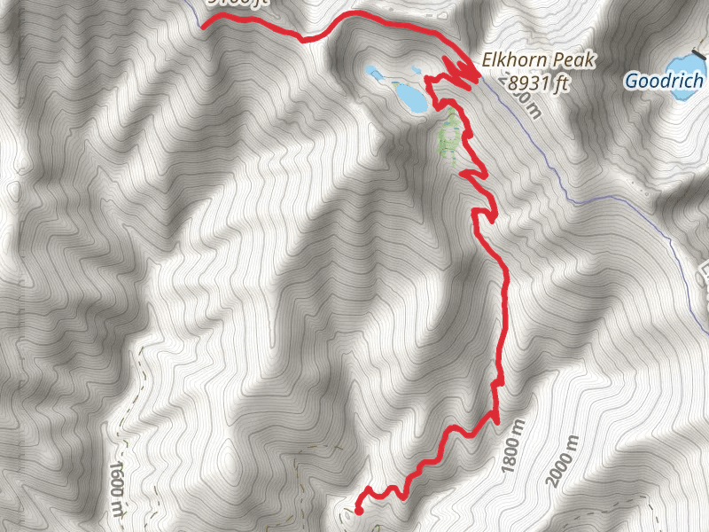 Elkhorn Crest Trail and Twin Lakes Trail
