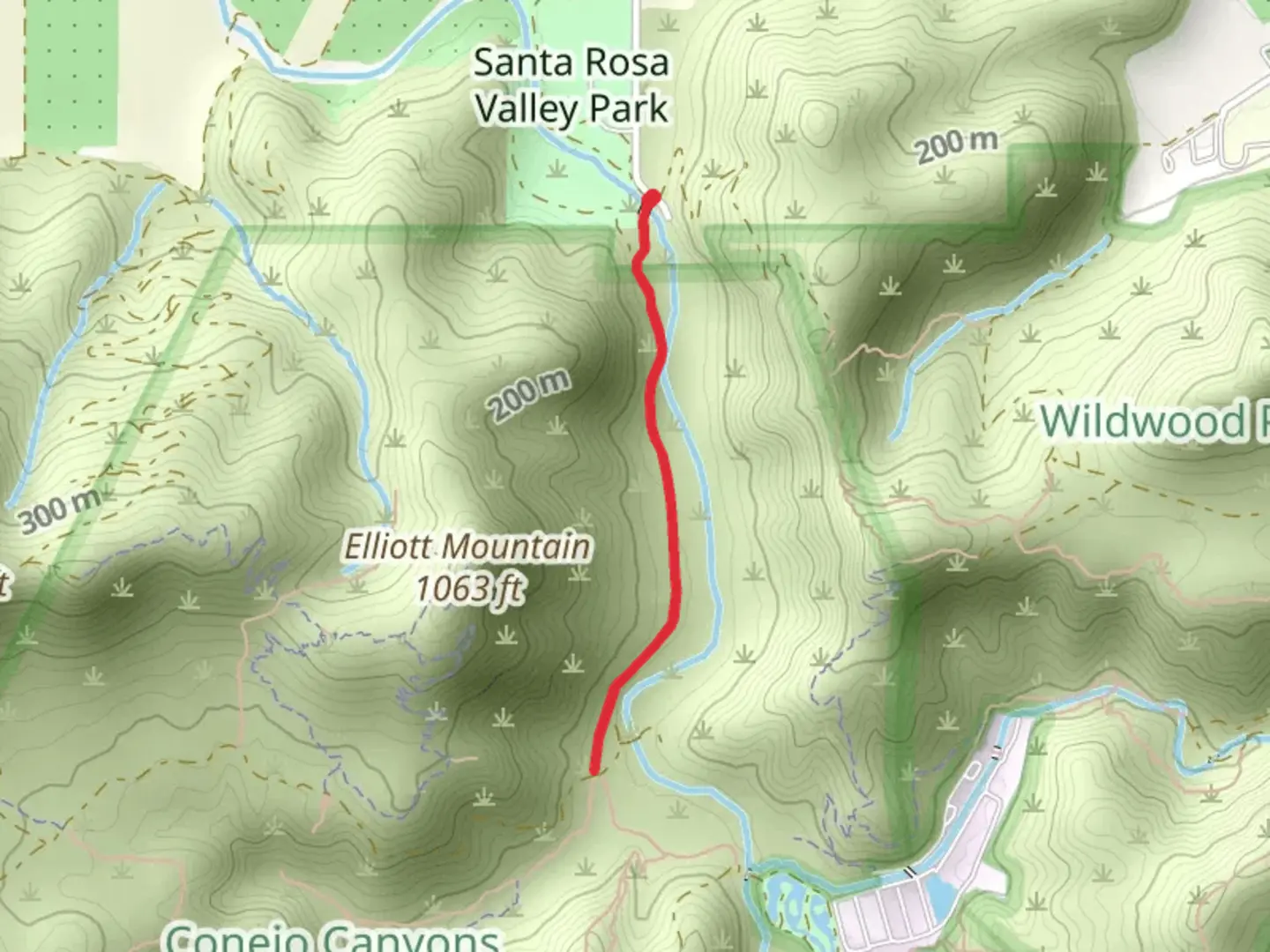 An image depicting the trail Hill Canyon Trail and its surrounding area.