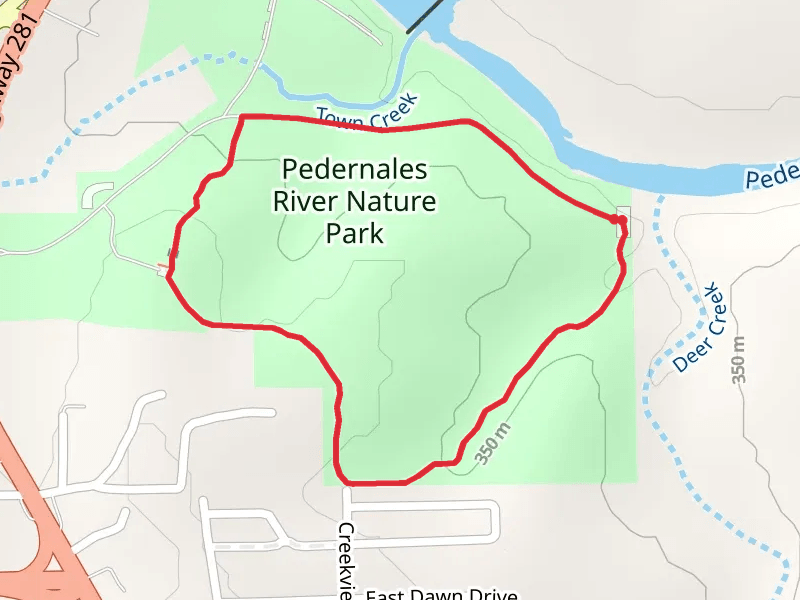 Prdernales River Nature Park Loop