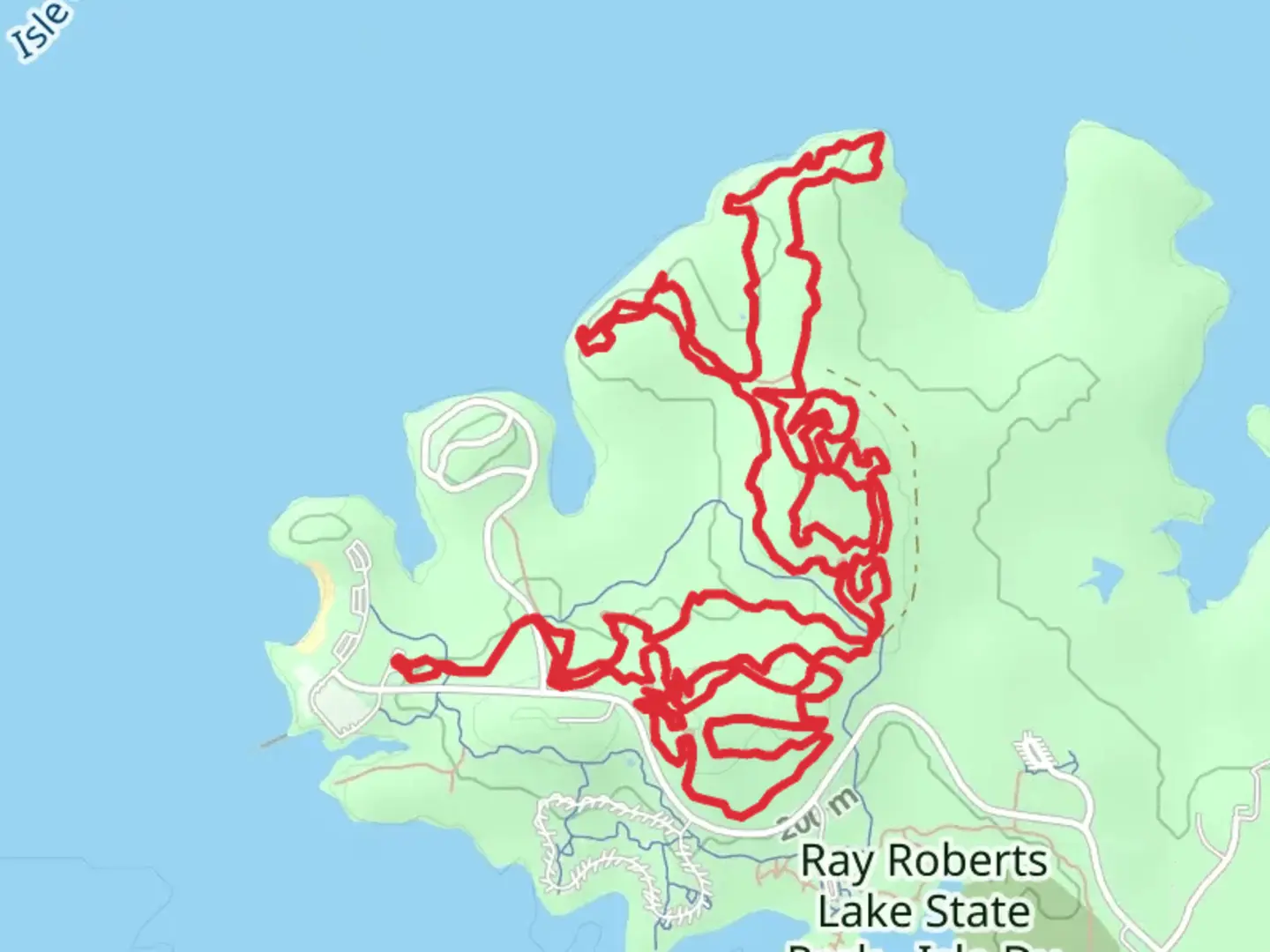 An image depicting the trail DORBA Trail Loop A and C and its surrounding area.