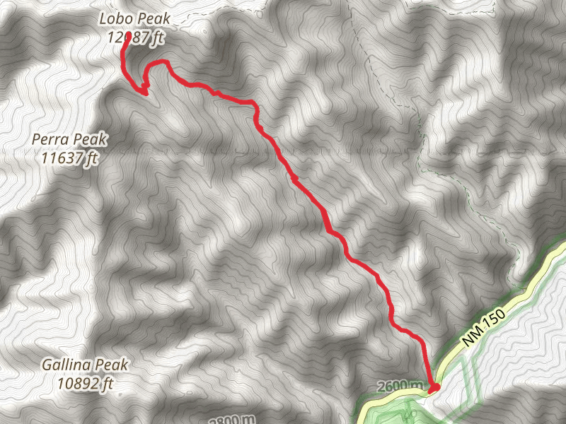 Lobo Peak via Manzanita Canyon Trail