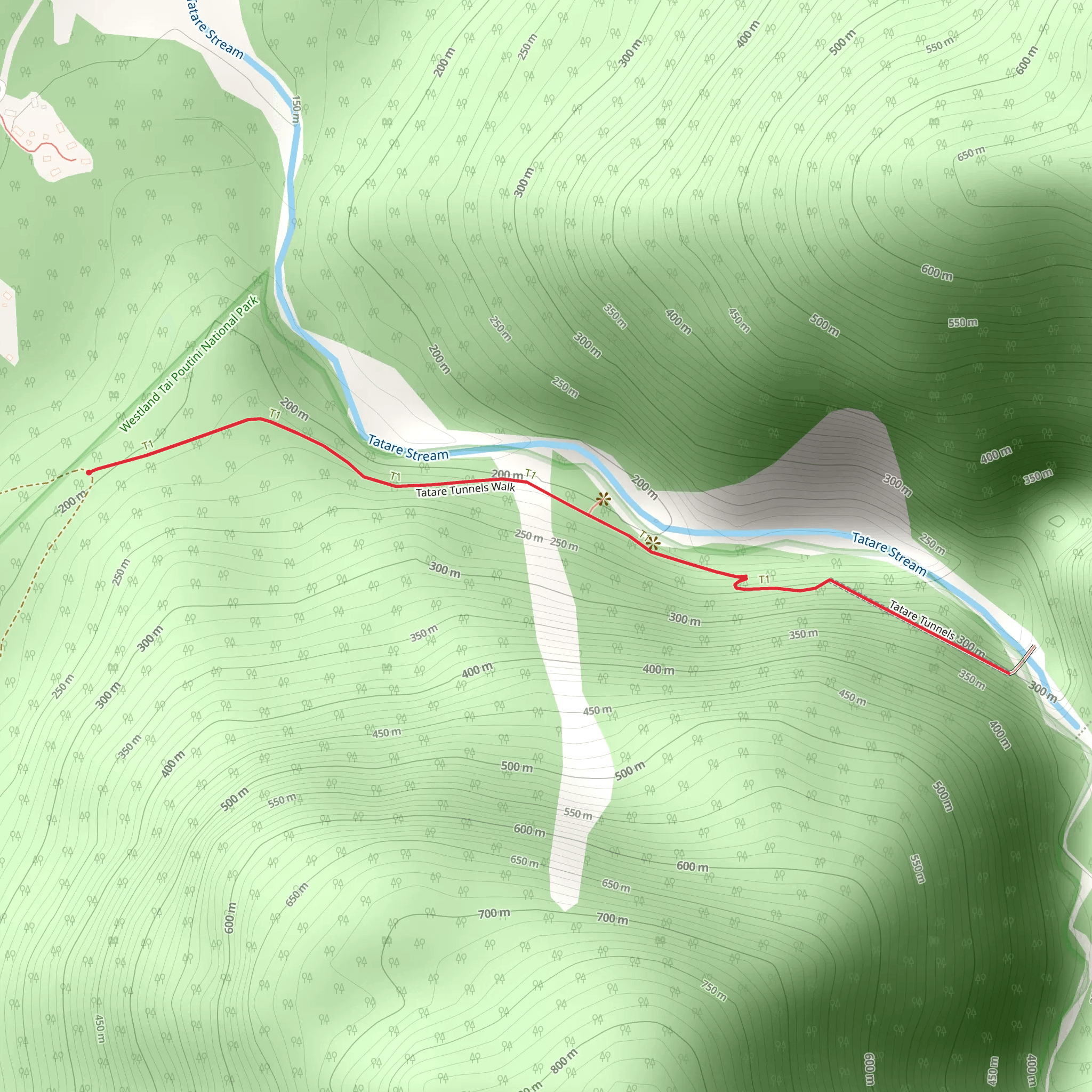 Tatare Tunnels Walk mobile static map
