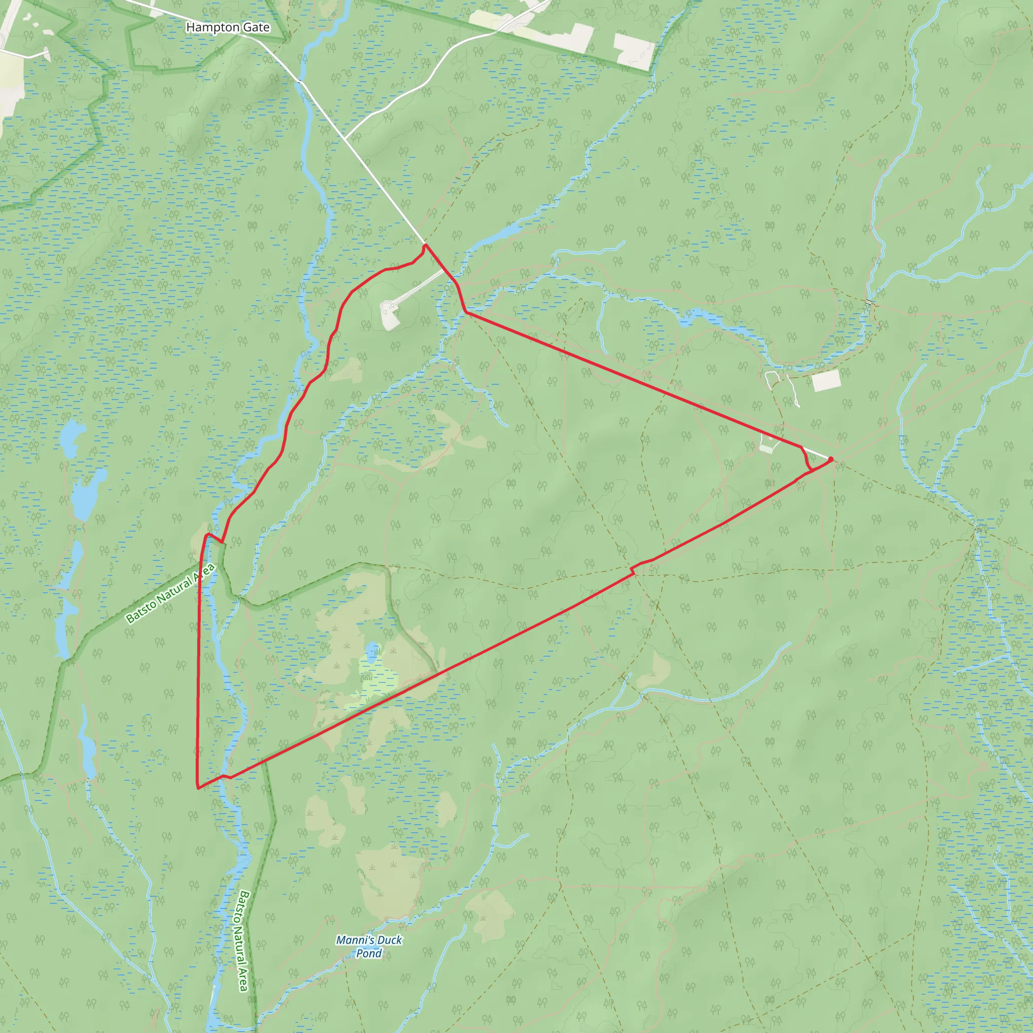 High Crossing to Hampton Furnace Loop mobile static map
