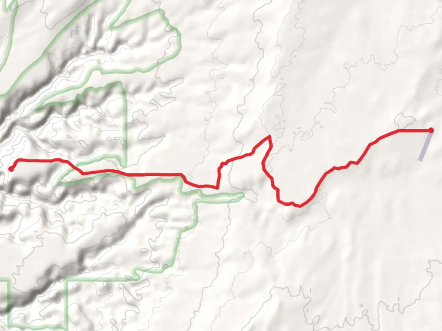 An image depicting the trail Roost House via Burr Pass and its surrounding area.