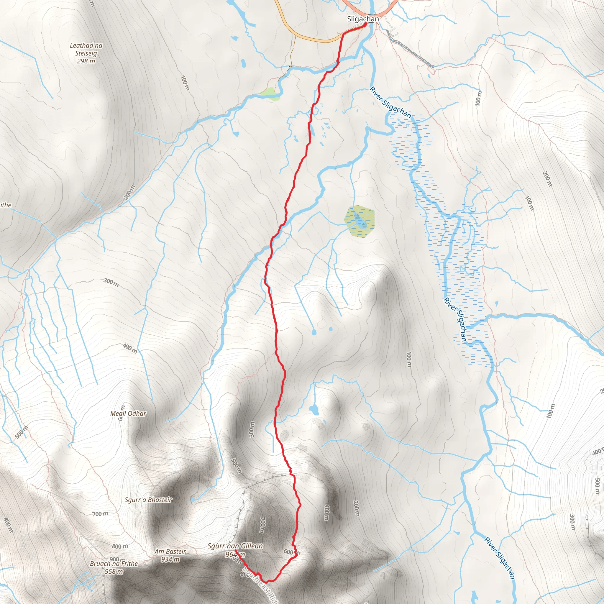 Sgurr nan Gillean - Sligachan mobile static map