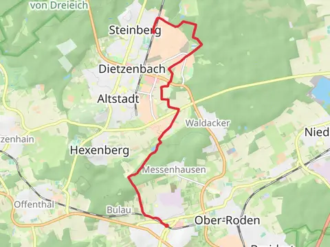 Urberach to Dietzenbach Steinberg Walk