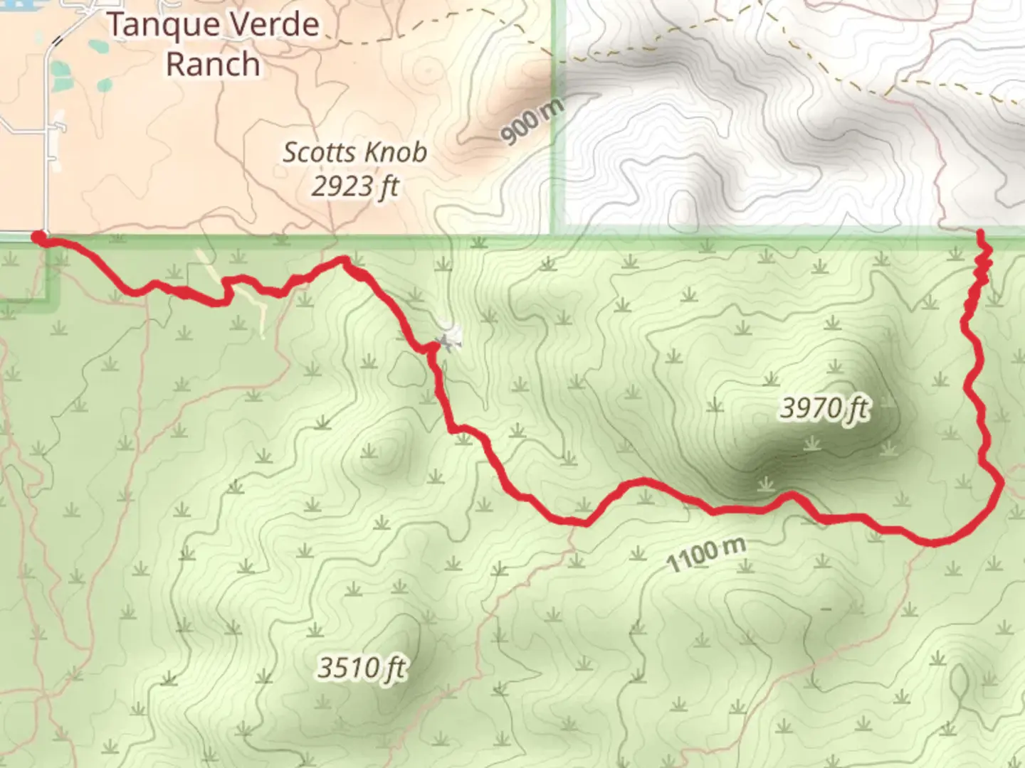 An image depicting the trail Douglas Spring and Ernie's Falls Trail and its surrounding area.