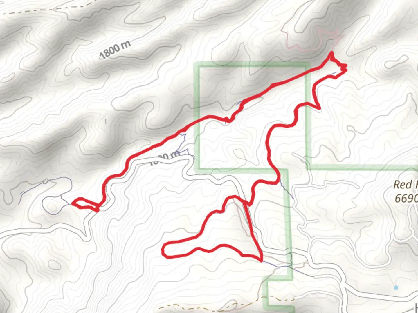 An image depicting the trail Grand View Loop Trail from Fresnal Canyon Road and its surrounding area.