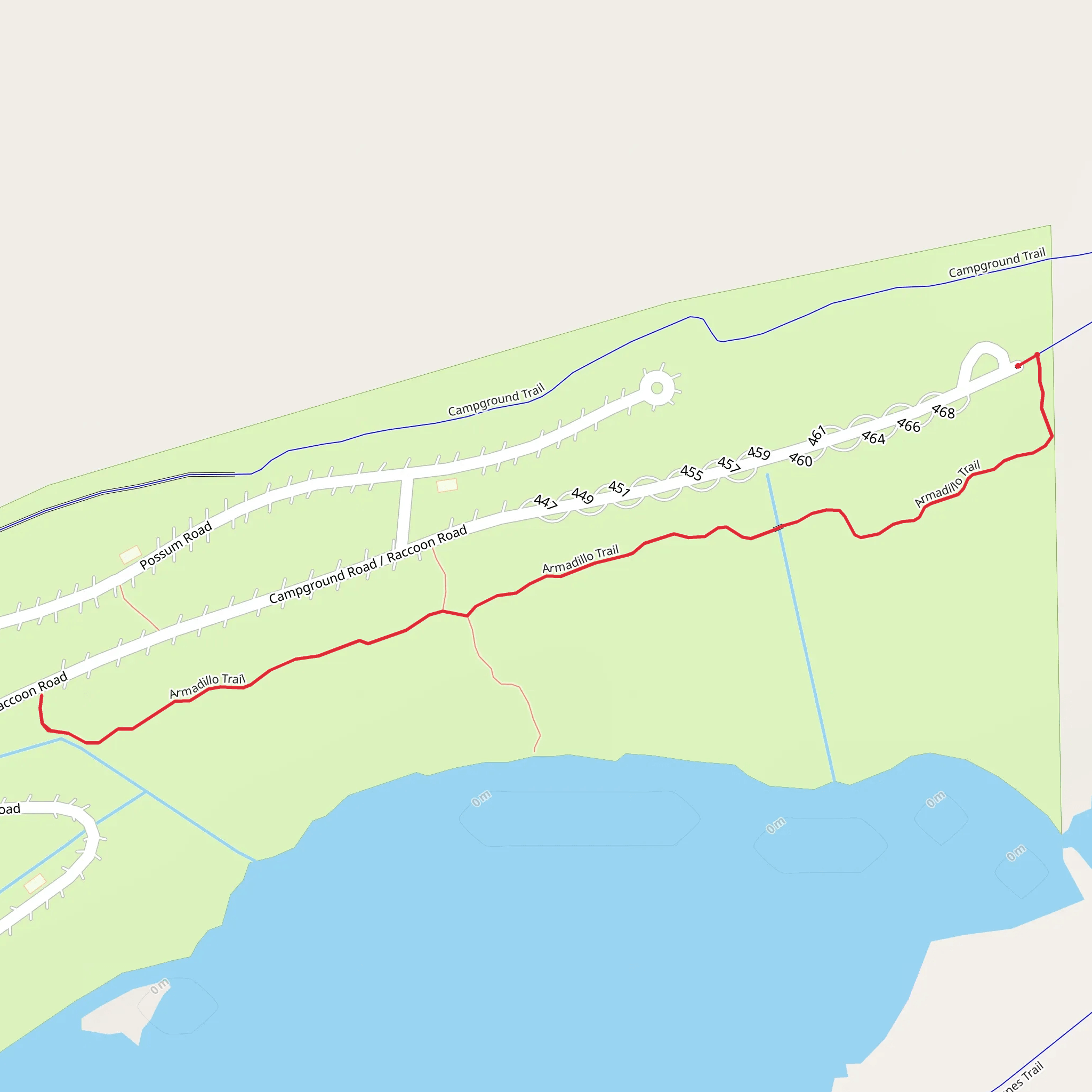 Armadillo Trail mobile static map