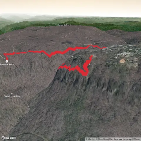 Rainbow Falls, Signal Point and Edwards Point via Cumberland Trail