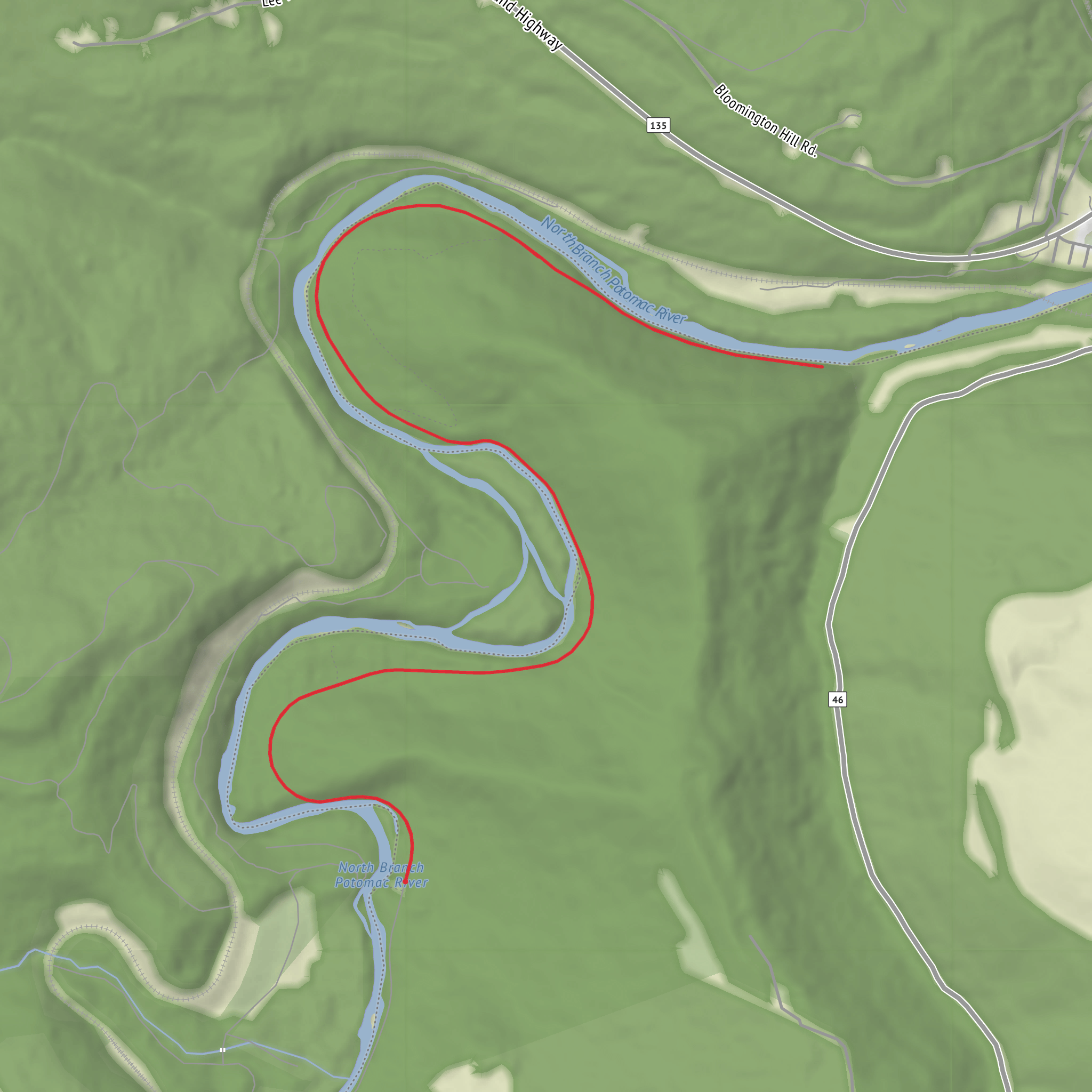 Barnum Rail Trail mobile static map