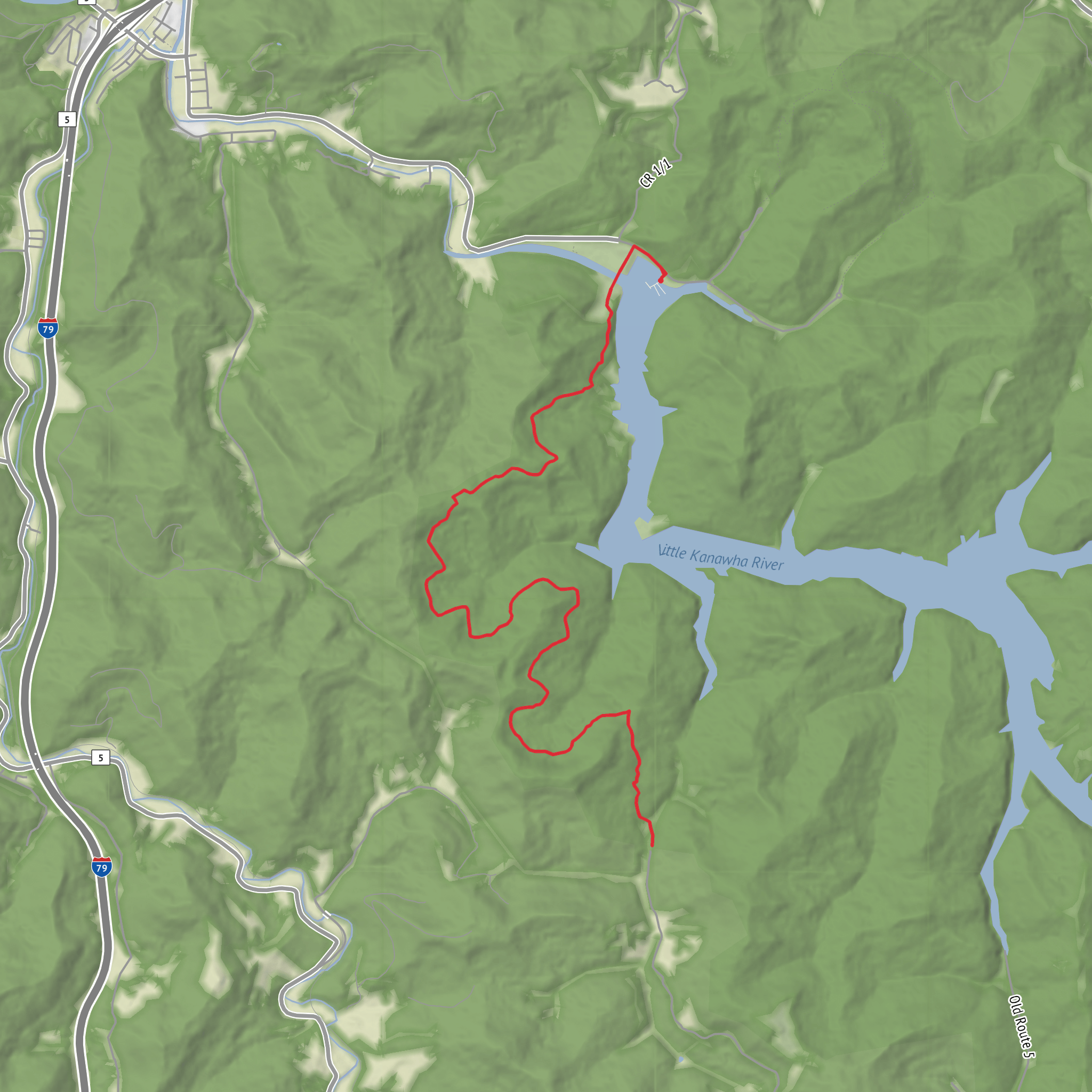 Wolf Pen Trail mobile static map