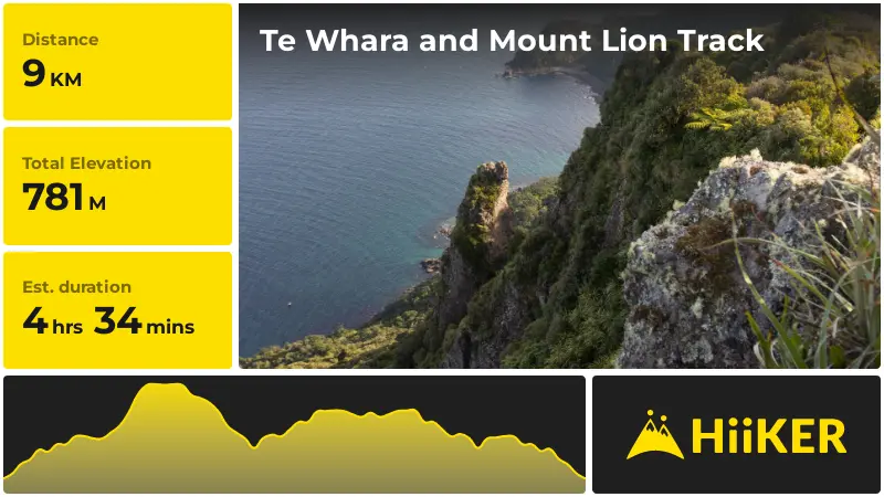| Te Whara and Mount Lion Track