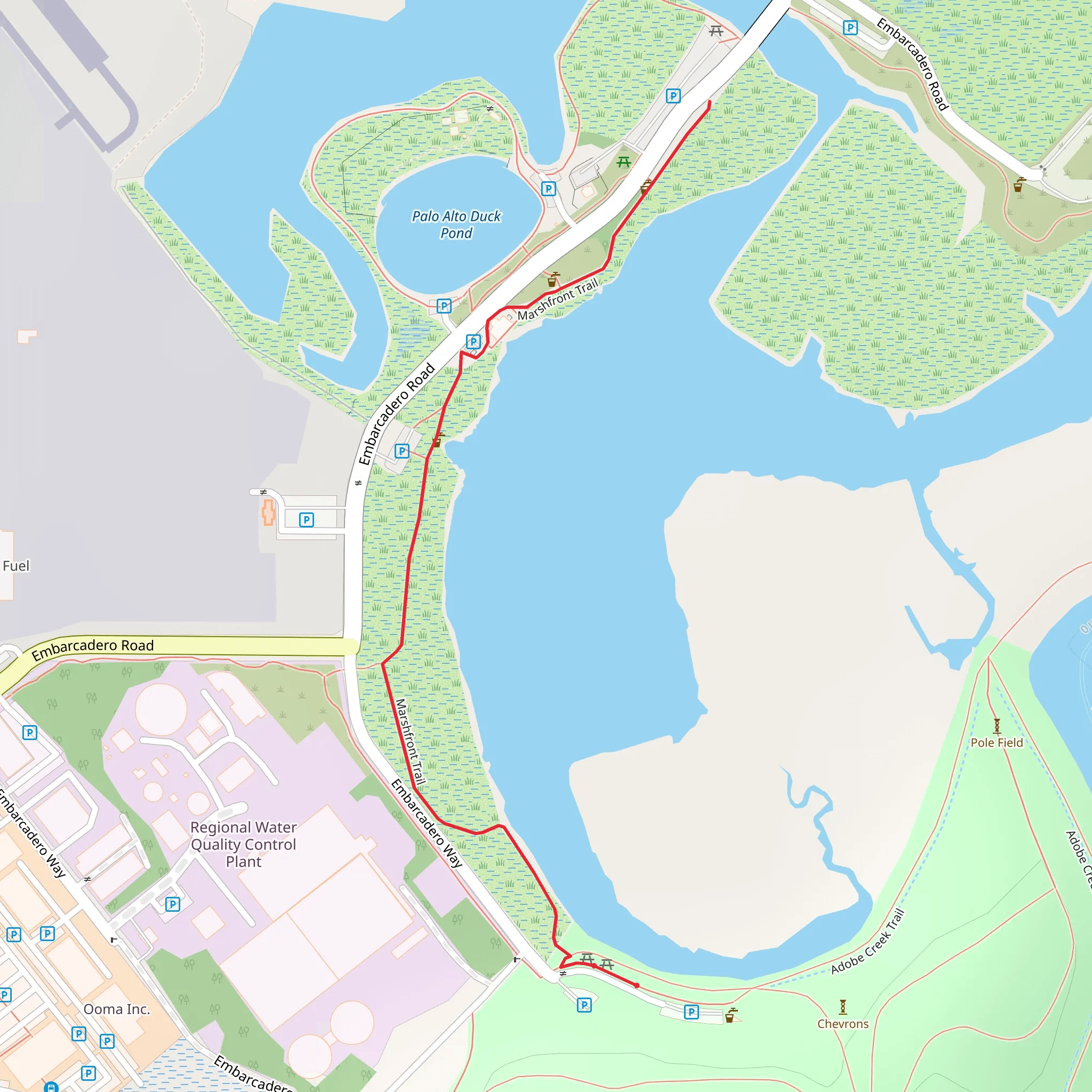 Marshfront Trail mobile static map