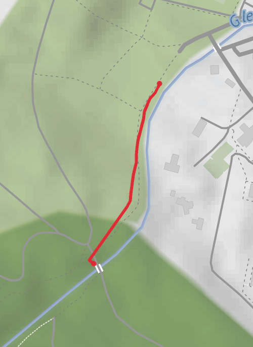Hike from Newcastle mobile static map